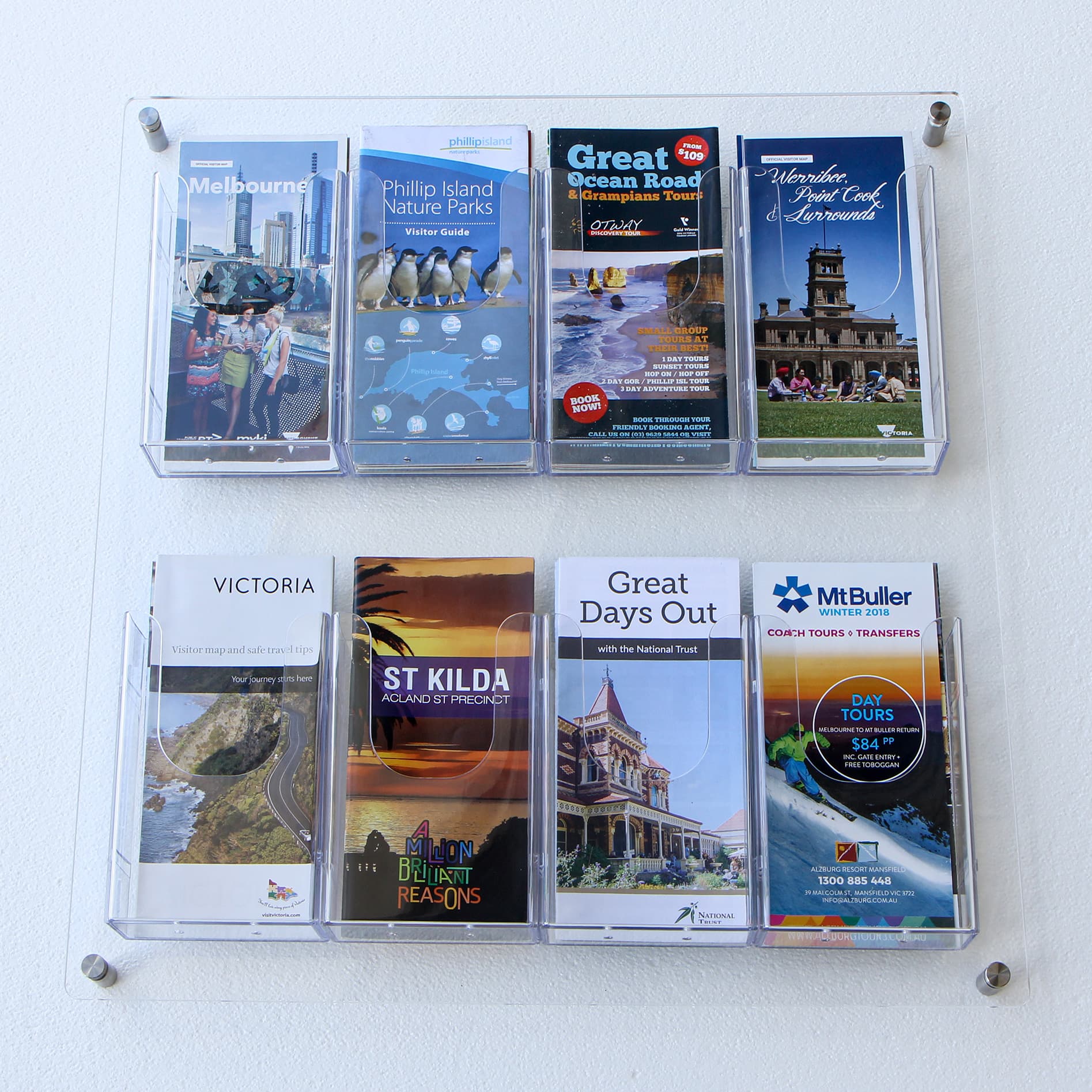 Floating Wall Mounted DL Brochure Display Unit